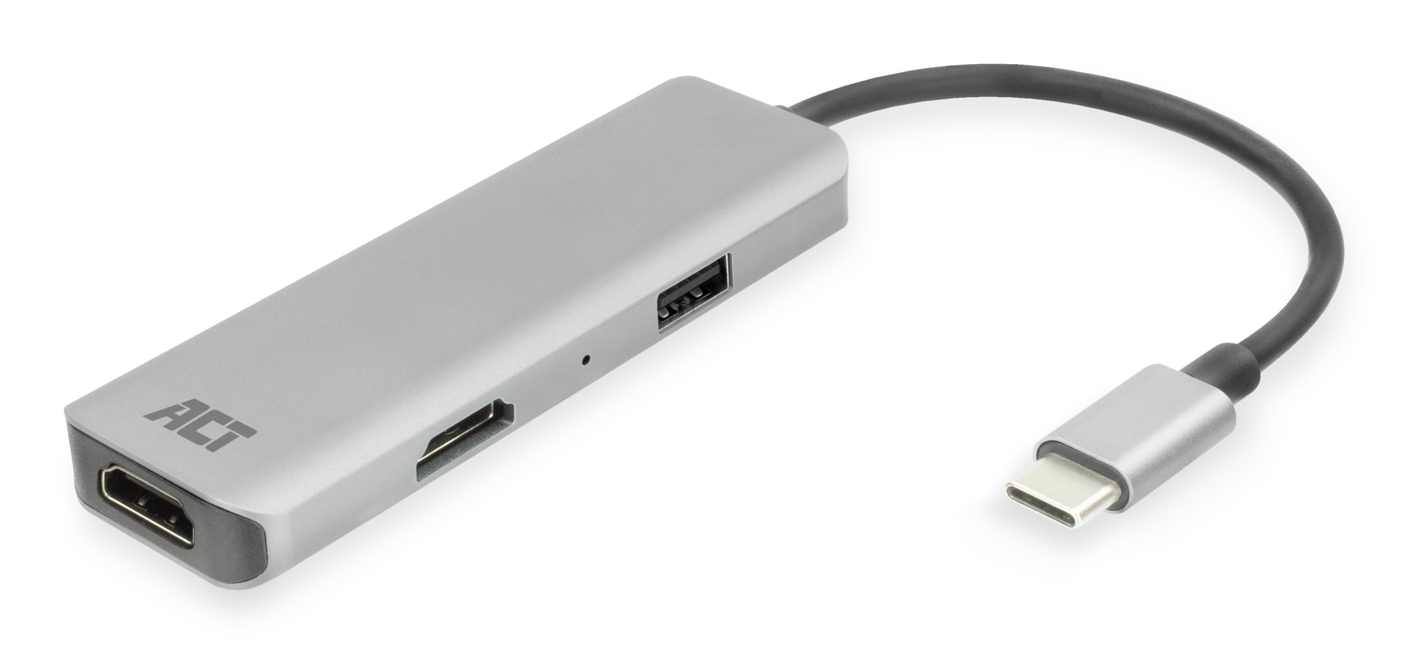 Adaptador multipuerto USB-C 4K para 2 monitores HDMI, puerto de datos USB-A