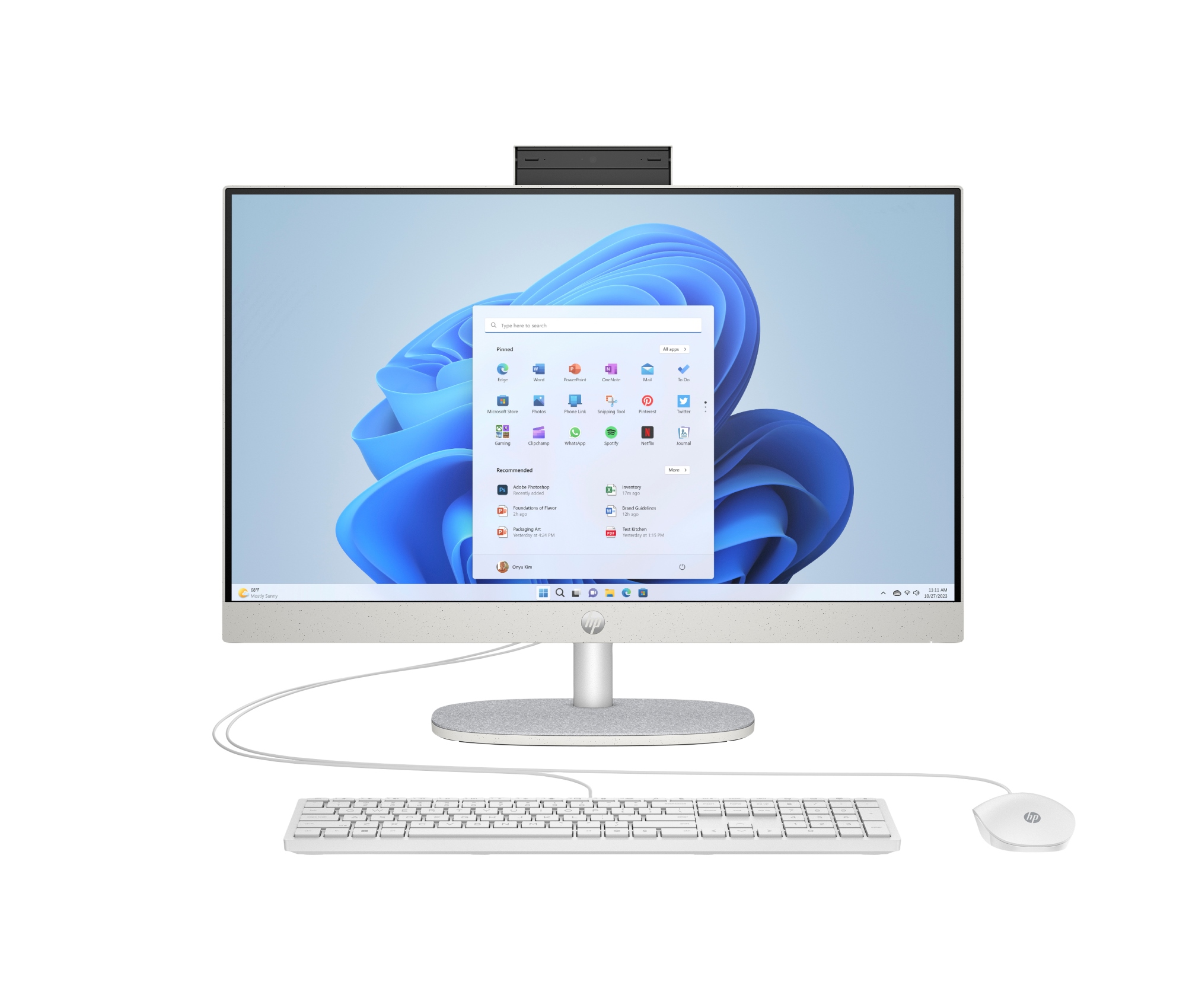24-cr0094ns Intel® Core i3 i3-1315U 60,5 cm (23.8") 1920 x 1080 Pixeles Pantalla táctil PC todo en uno 8 GB DDR4-SDRAM 512 GB SSD Windows 11 Home Wi-Fi 6 (802.11ax) Blanco