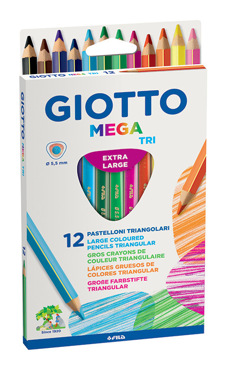 Mega-Tri laápiz de color Multicolor 12 pieza(s)