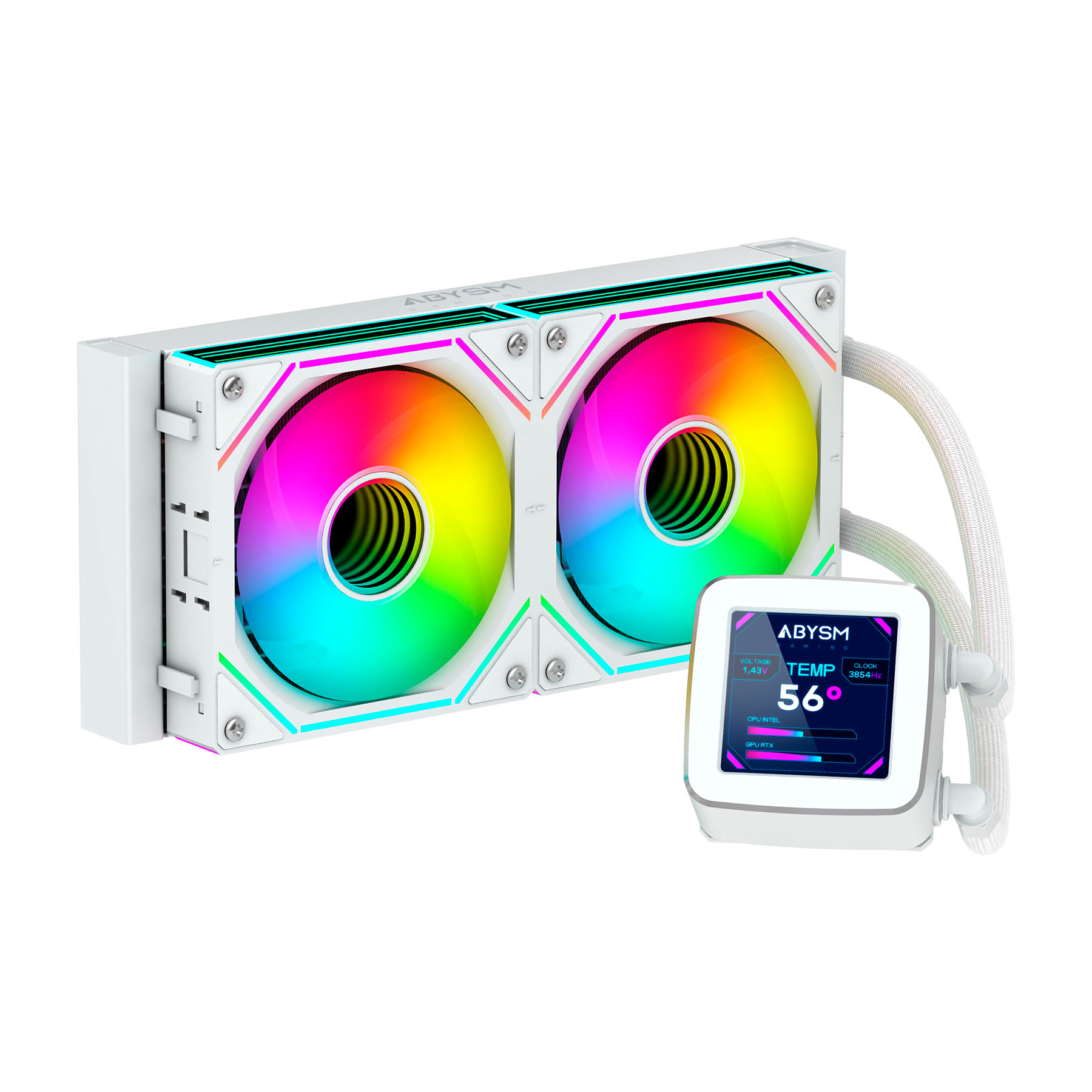 AB324012 sistema de refrigeración para ordenador Procesador Sistema de refrigeración líquida todo en uno 12 cm Blanco 1 pieza(s)