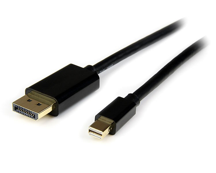 Cable de 4m Mini DisplayPort a DisplayPort 1.2 - Cable Adaptador Mini DisplayPort a DisplayPort 4K x 2K UHD - Cable para Monitor Mini DP a DP
