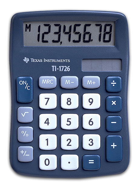 TI-1726 calculadora Bolsillo Calculadora básica Azul