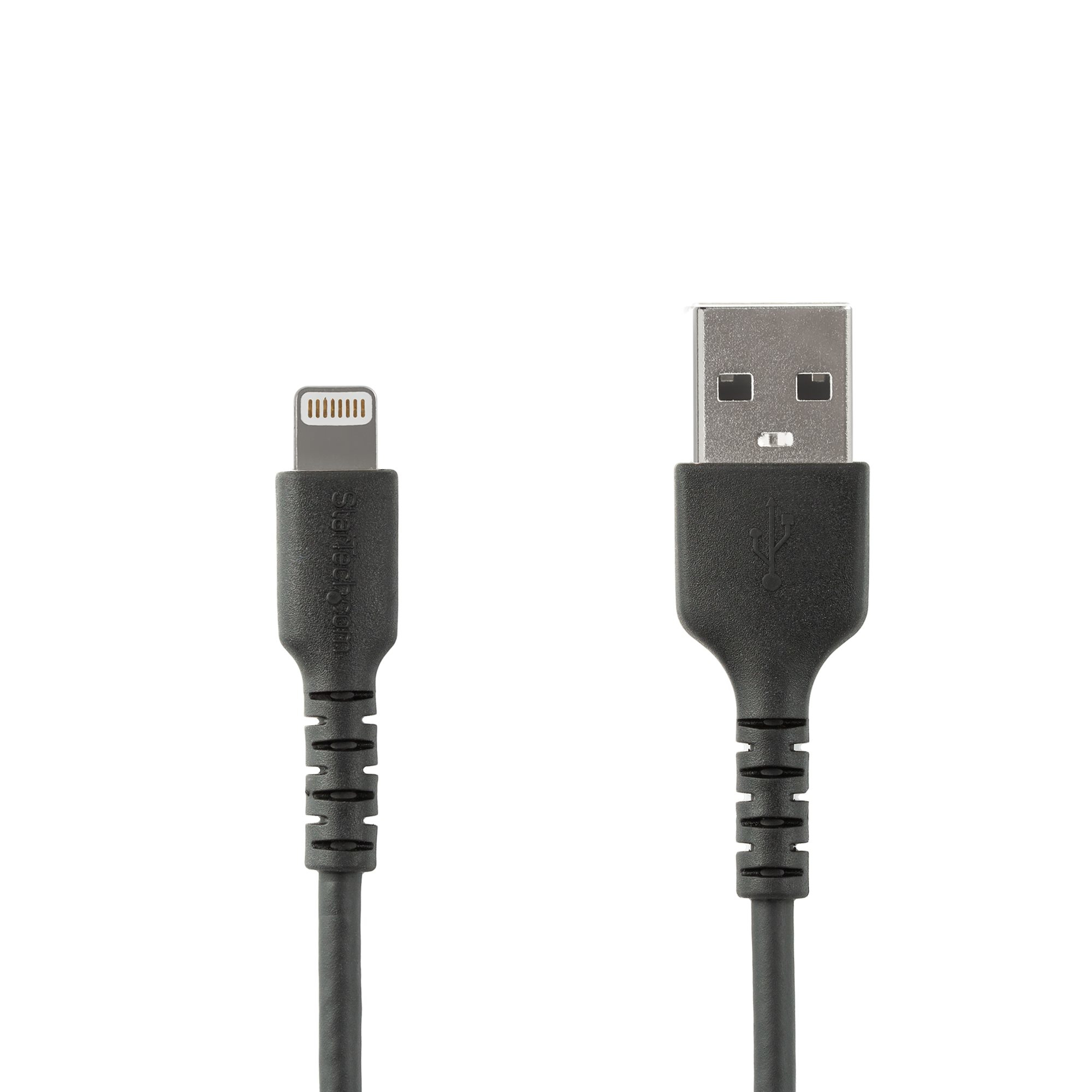 Cable Resistente USB-A a Lightning de 1 m Negro - Cable de Alimentación y Sincronización USB Tipo A a Lightning con Fibra de Aramida Robusta - Con Certificación MFi de Apple - iPad/iPhone 12