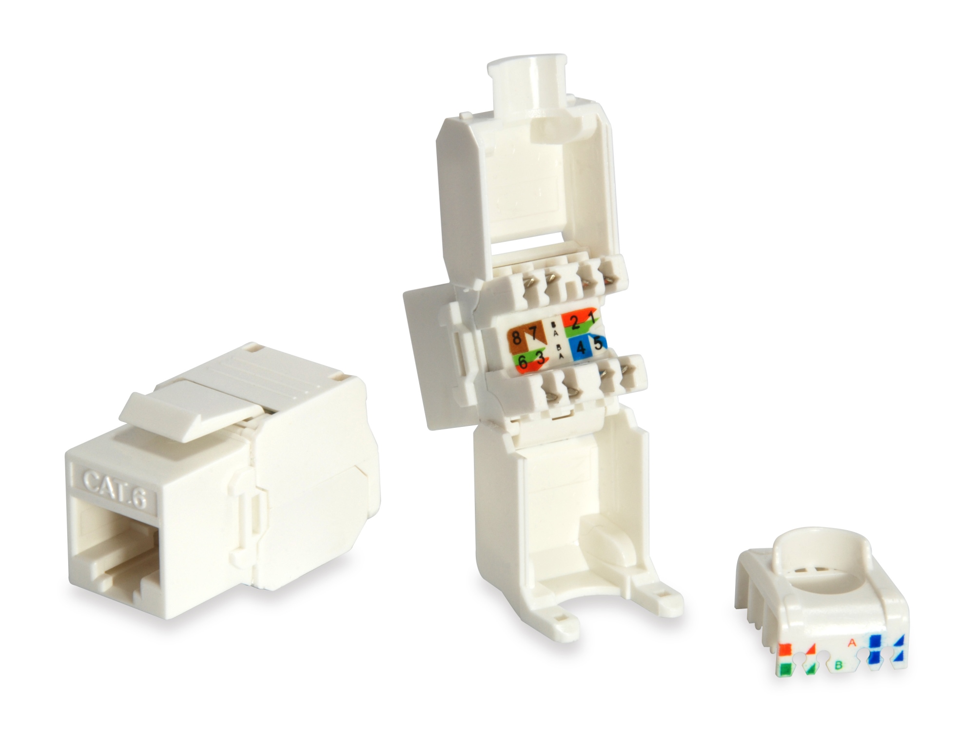 769216 cambiador de género para cable RJ-45 LSA Blanco