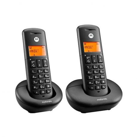 E202 Duo Teléfono DECT Negro