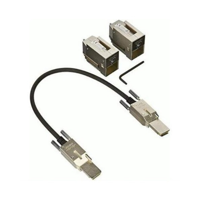 C9200L-STACK-KIT= Cable de fibra óptica e InfiniBand 0,48 m Negro, Gris