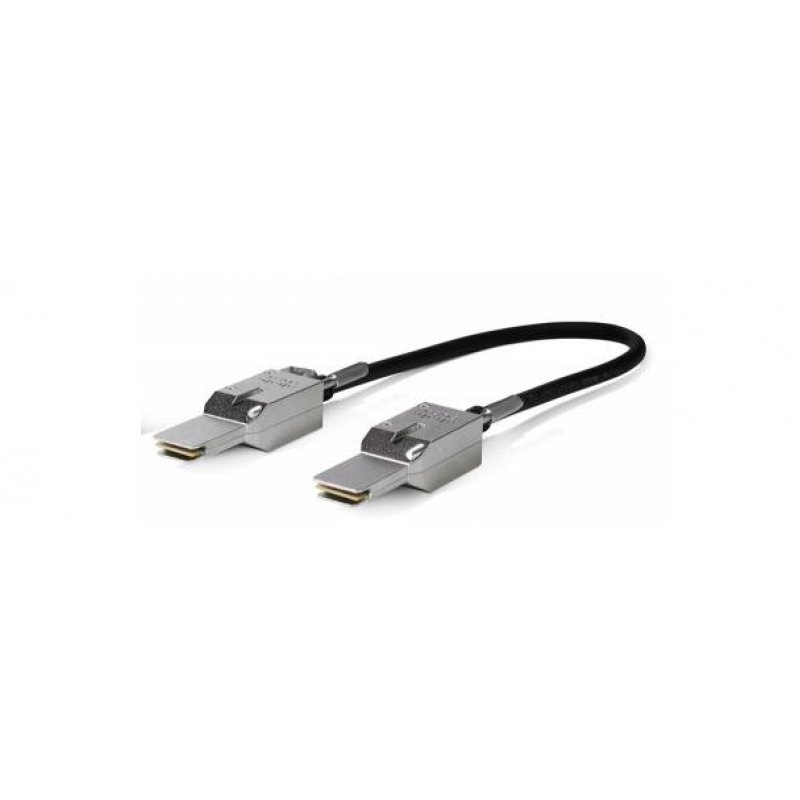 STACK-T4-1M= Cable de fibra óptica e InfiniBand Negro, Gris