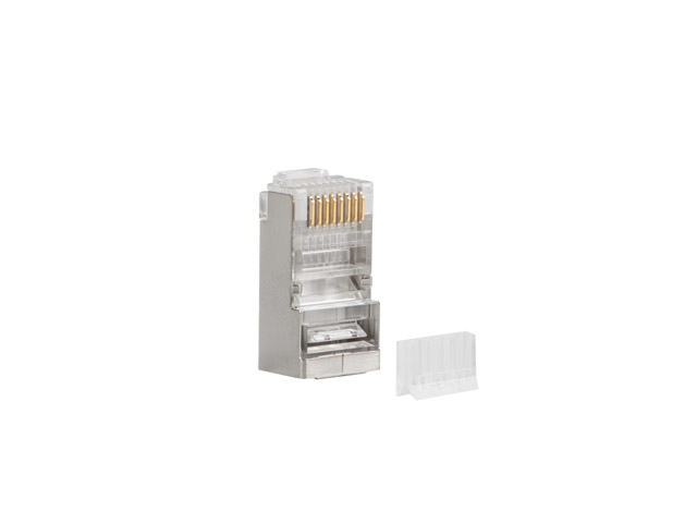 PLS-6000 conector RJ-45 Acero inoxidable, Transparente