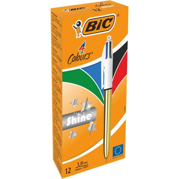982878 bolígrafo Multicolor Bolígrafo de punta retráctil con pulsador Medio 1 pieza