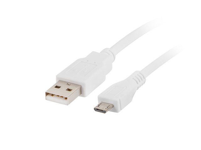 CA-USBM-10CC-0010-W cable USB USB 2.0 1 m Micro-USB A USB A 0,48 Gbit/s Blanco