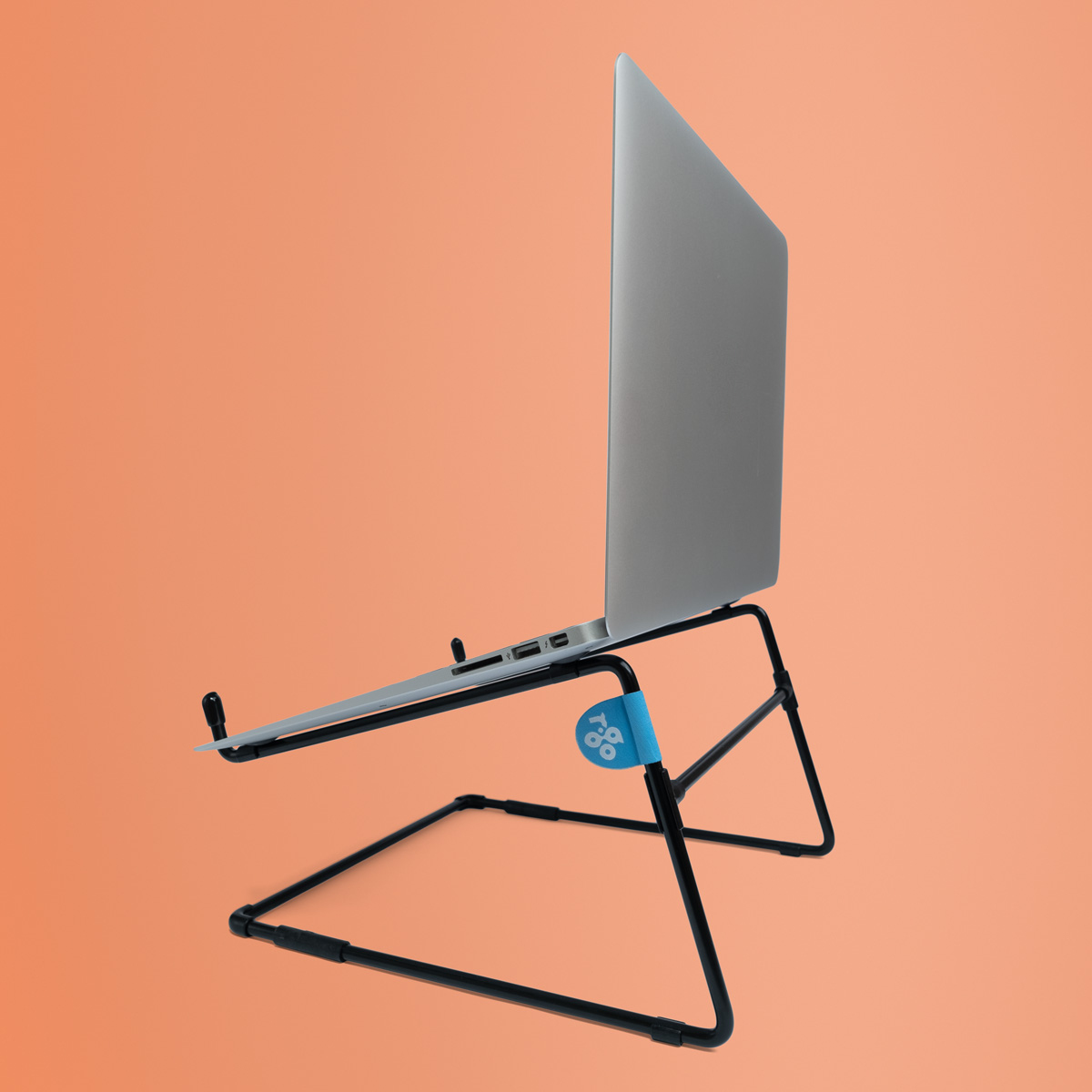 Soporte para portátil R-Go Steel Office, apto para 10-22 pulgadas, negro