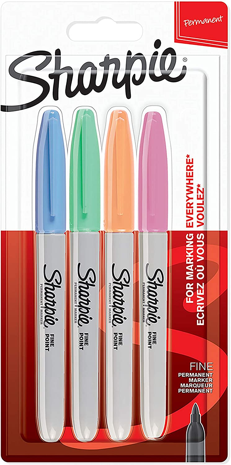 2065402 marcador permanente Fibre tip Azul, Verde, Naranja, Rosa 4 pieza(s)