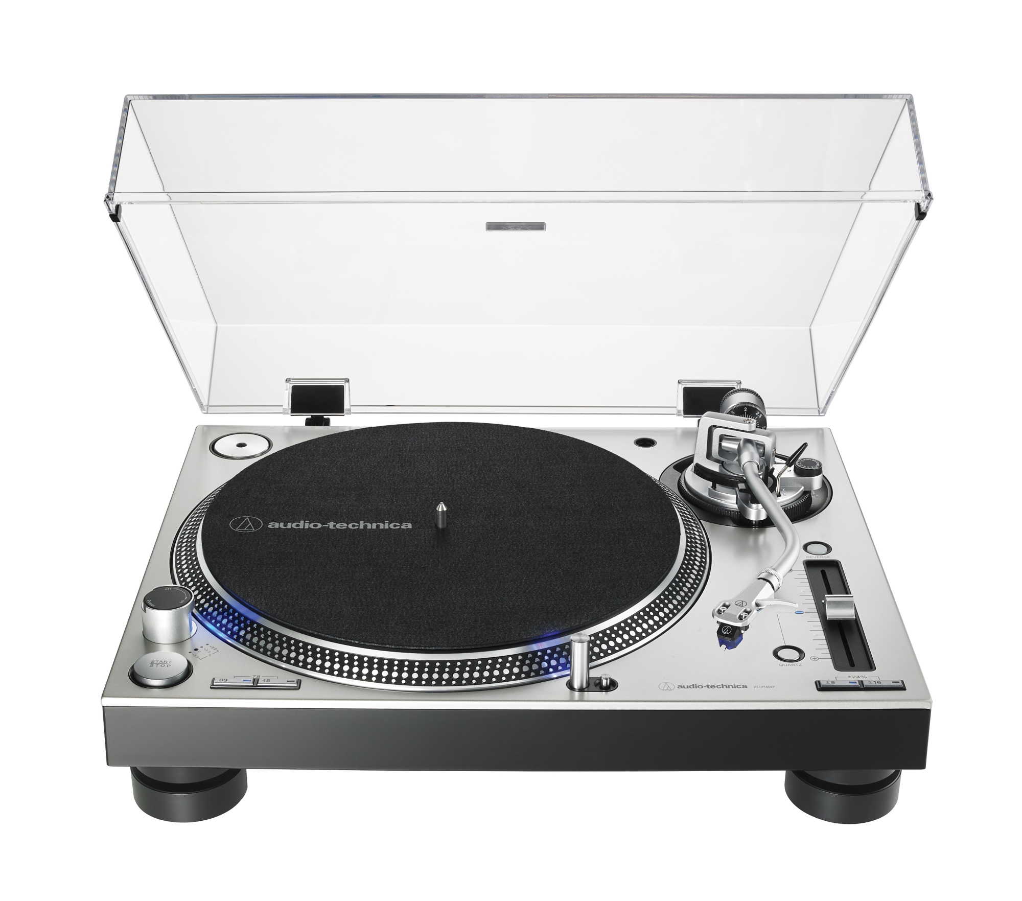 AT-LP140XP Tocadiscos de tracción directa para DJ Plata