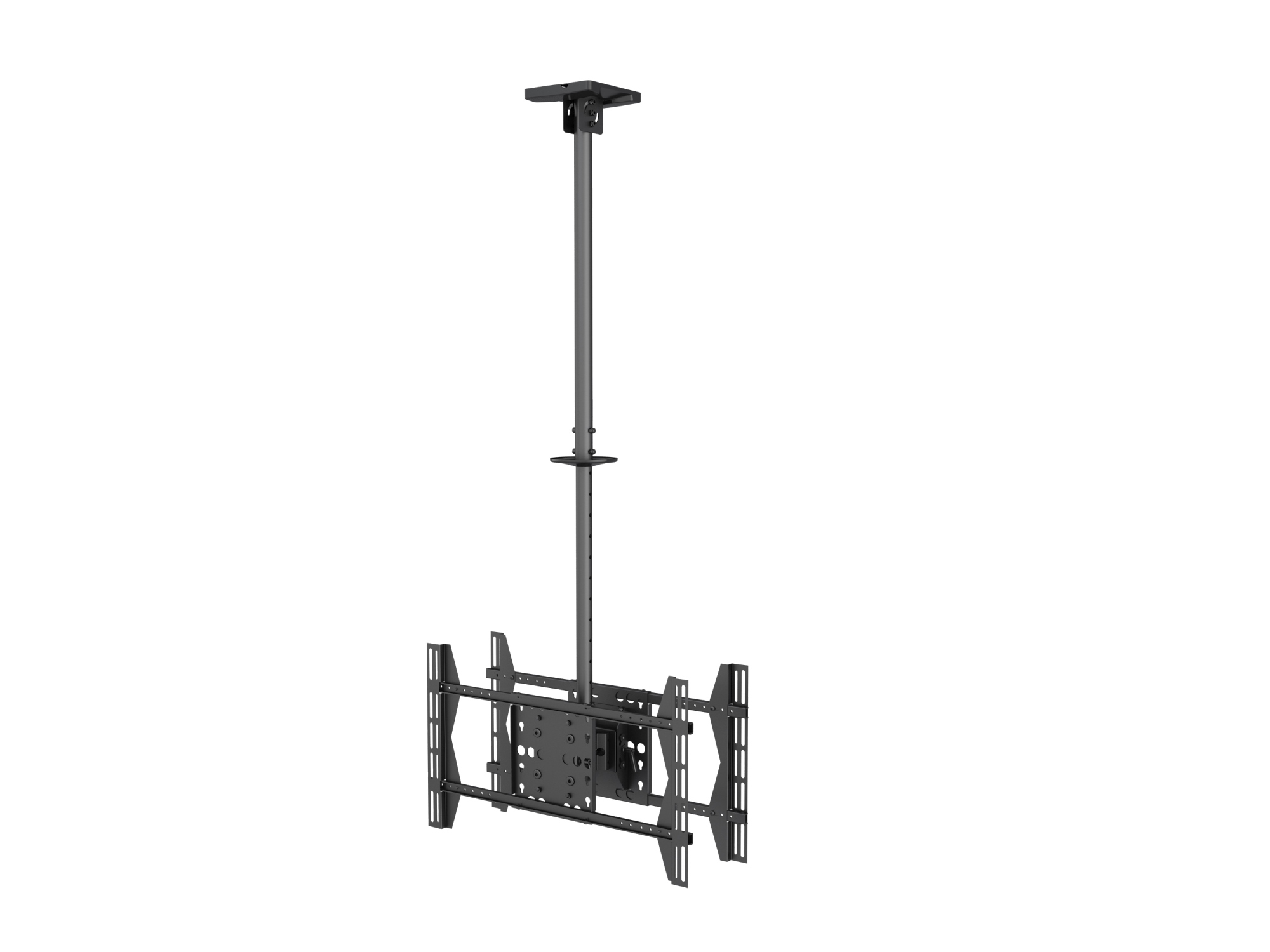 Soporte de TV de doble pantalla para montaje en techo de 32"-75