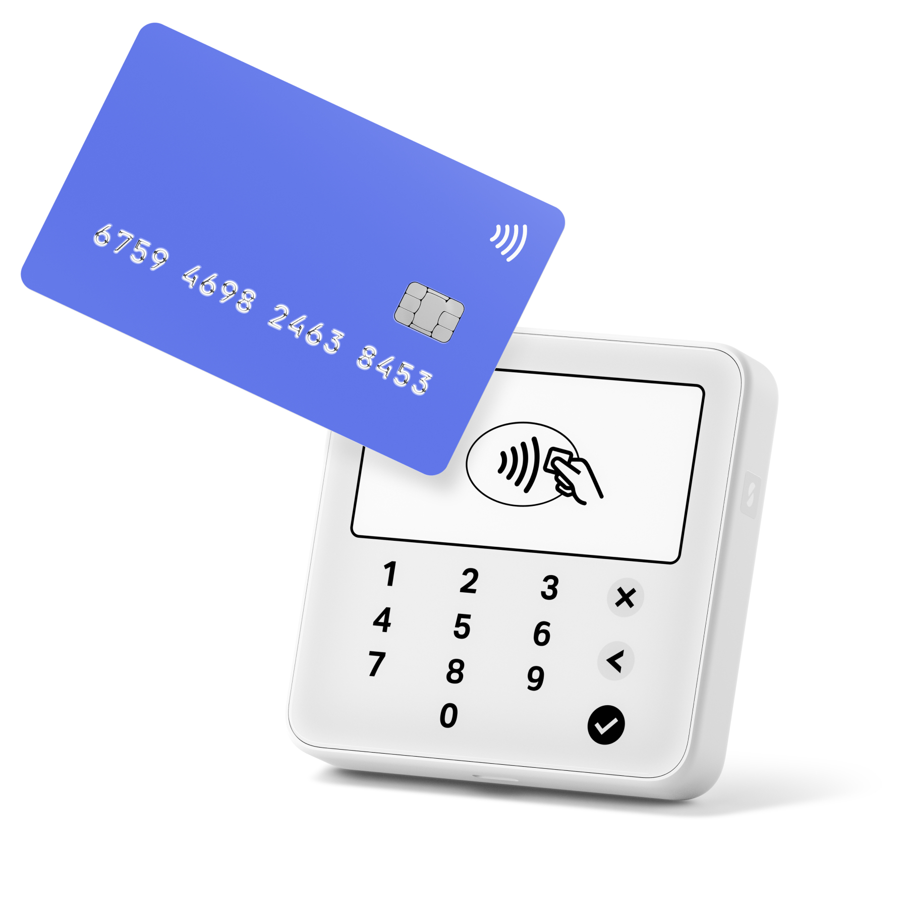 Solo Lite lector de tarjeta inteligente Batería Blanco