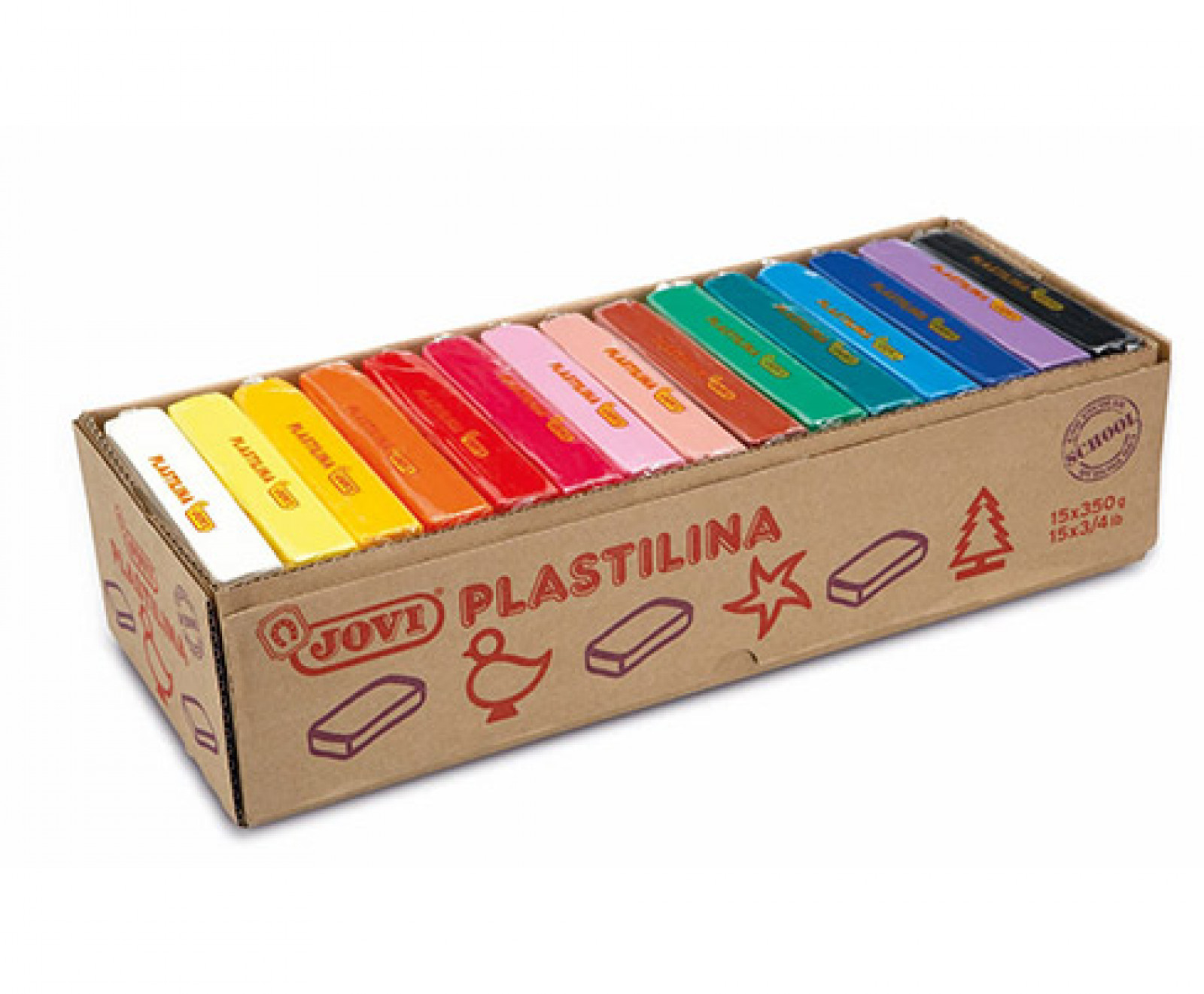 72S compuesto para cerámica y modelaje 350 g Multicolor 15 pieza(s)