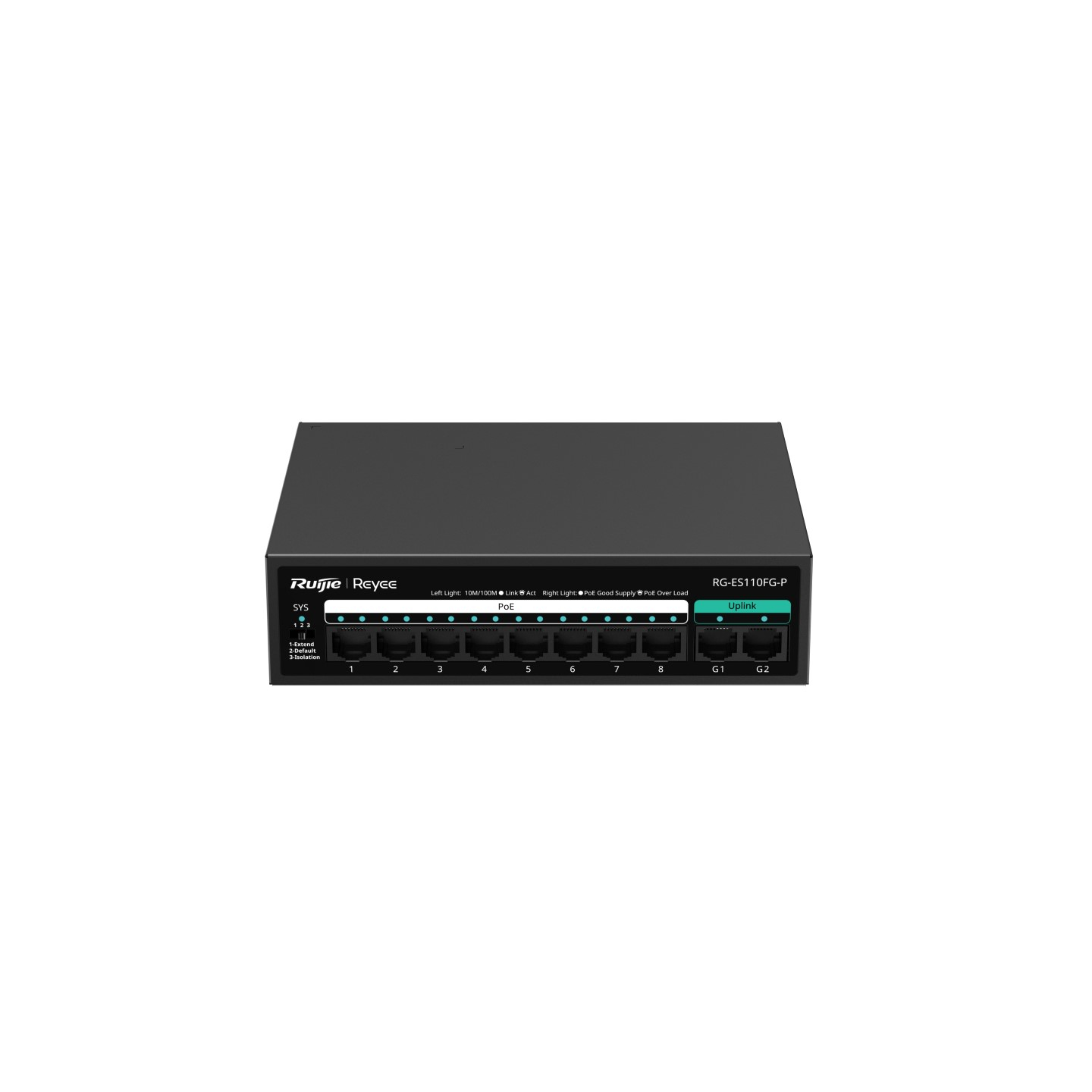 RG-ES110FG-P switch No administrado L2 Fast Ethernet (10/100) Energía sobre Ethernet (PoE)