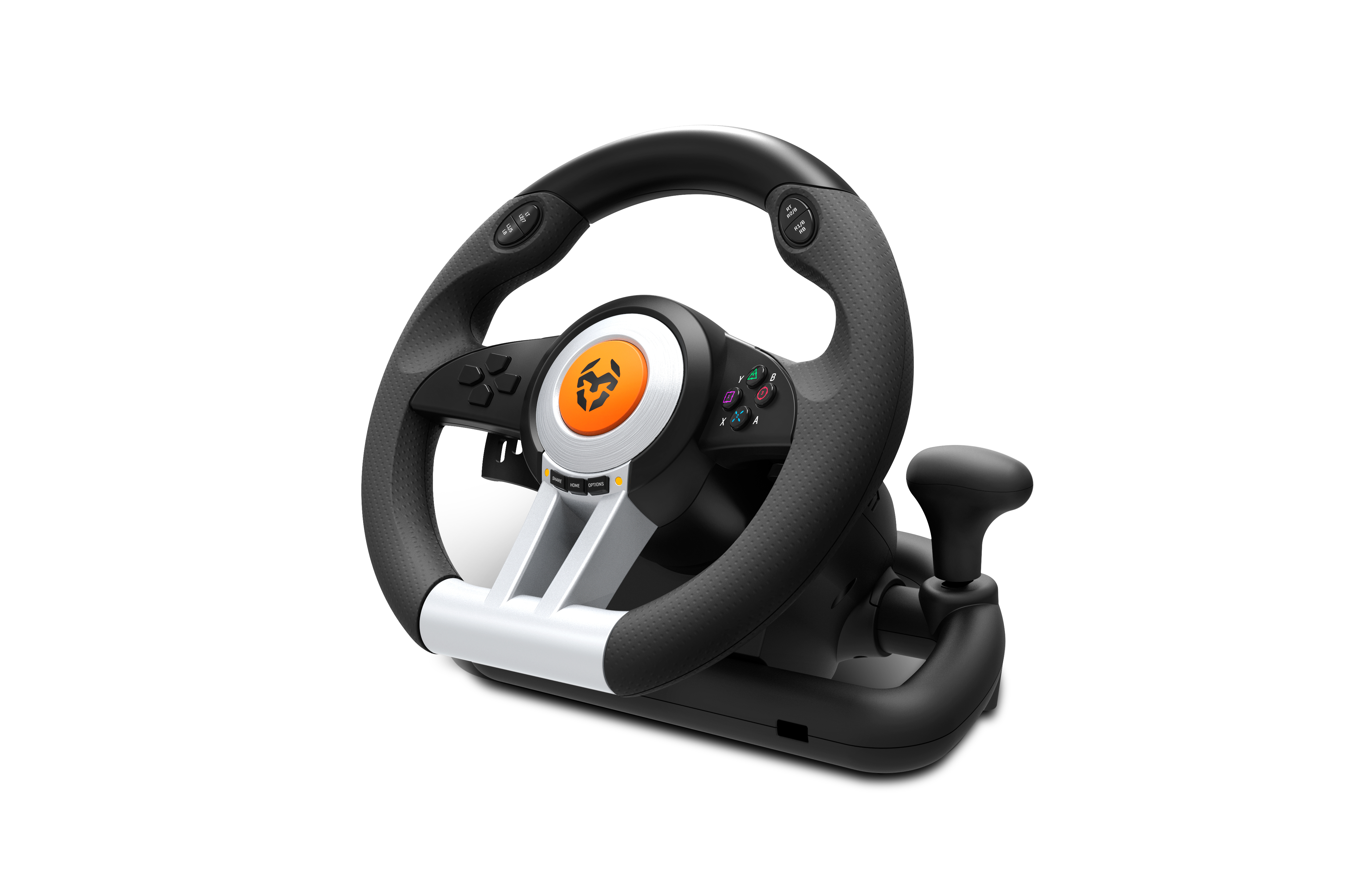 K-Wheel Volante + Pedales PlayStation 4,Playstation,Playstation 3,Xbox One Negro