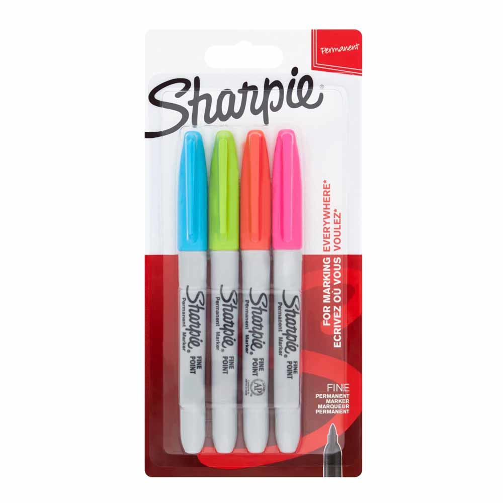 2065403 marcador permanente Fibre tip Azul, Verde, Naranja, Rosa 4 pieza(s)