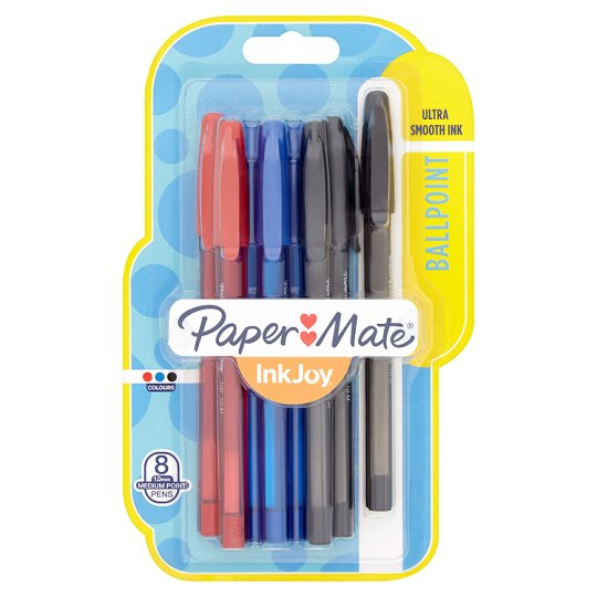 InkJoy 100 ST Negro, Azul, Rojo Bolígrafo Medio 8 pieza(s)