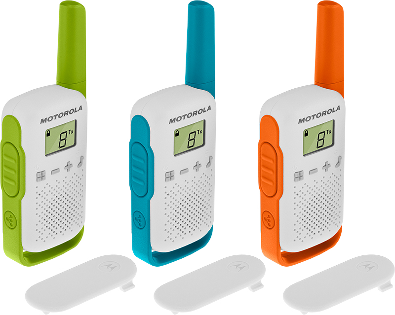 T42 two-way radios 16 canales Azul, Verde, Naranja, Blanco