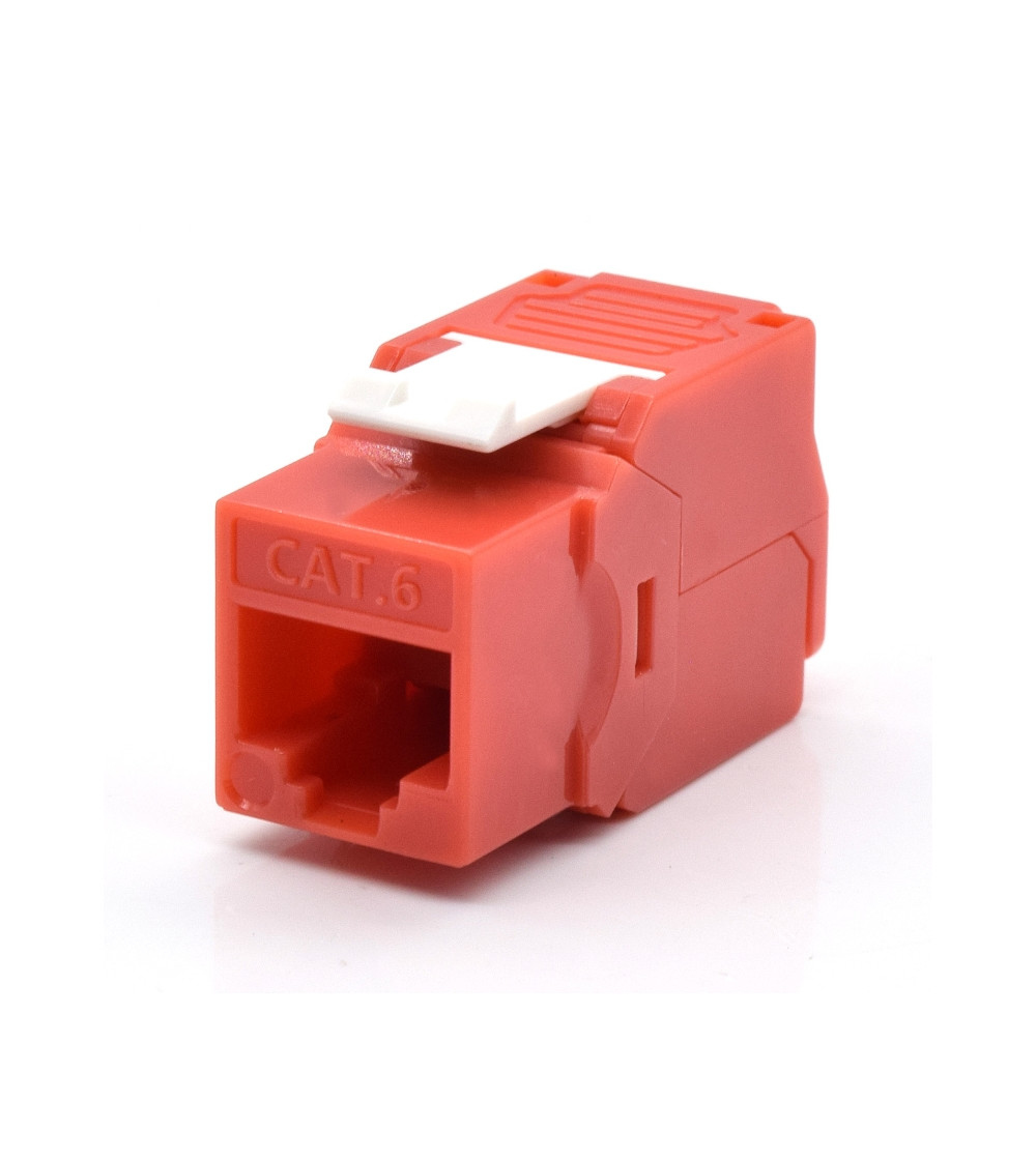 WPC-KEY-6UP-TL/R conector RJ45 Rojo, Blanco
