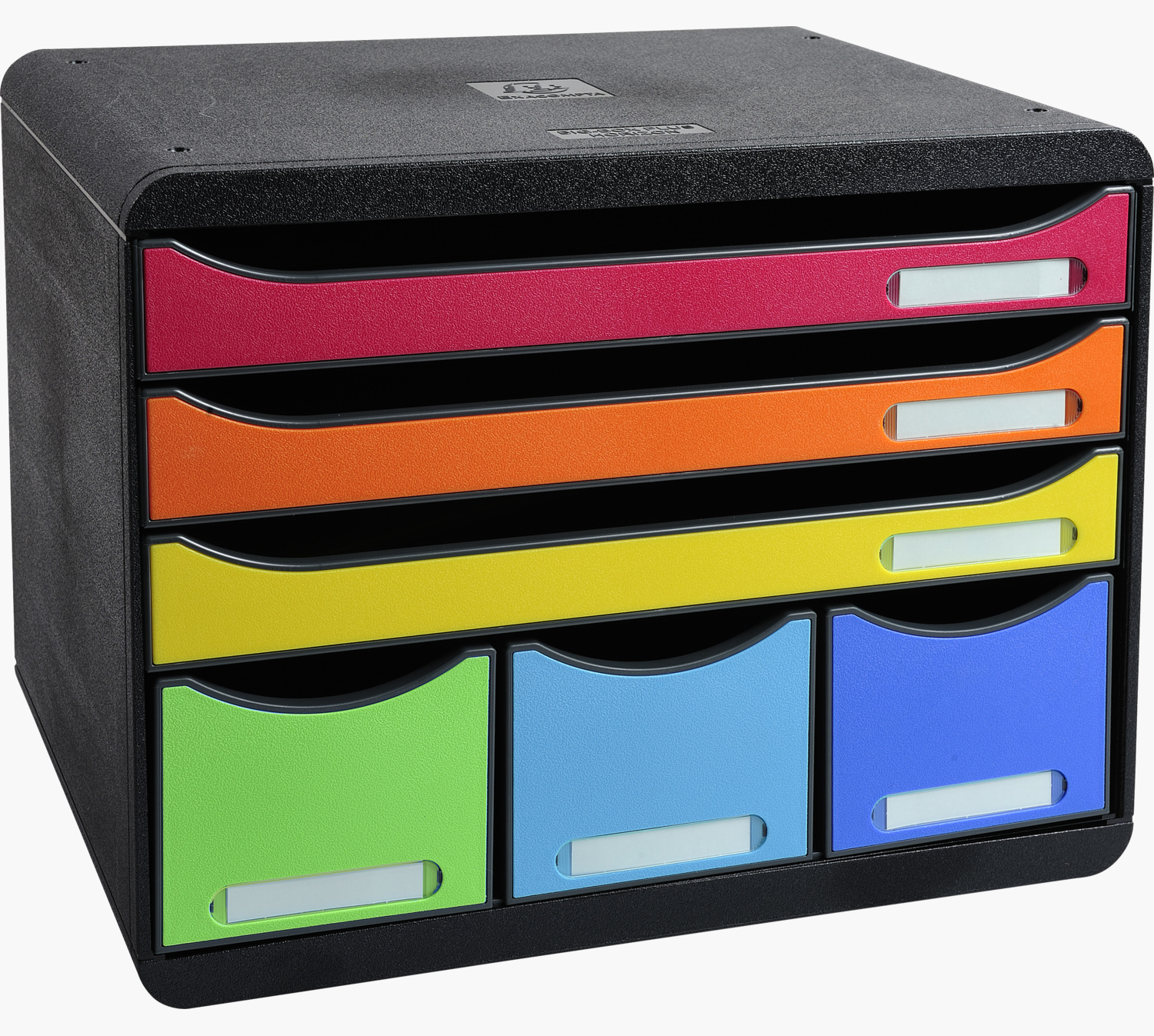 306798D bandeja de escritorio/organizador Plástico Negro, Multicolor