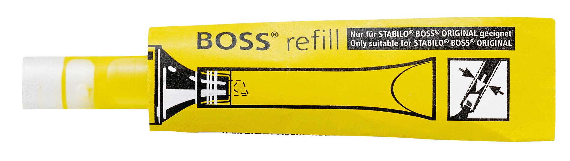 BOSS refill recambio para marcador Amarillo 1 pieza(s)
