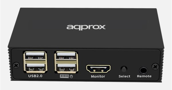 APPKVHDMI2PV2 interruptor KVM Negro