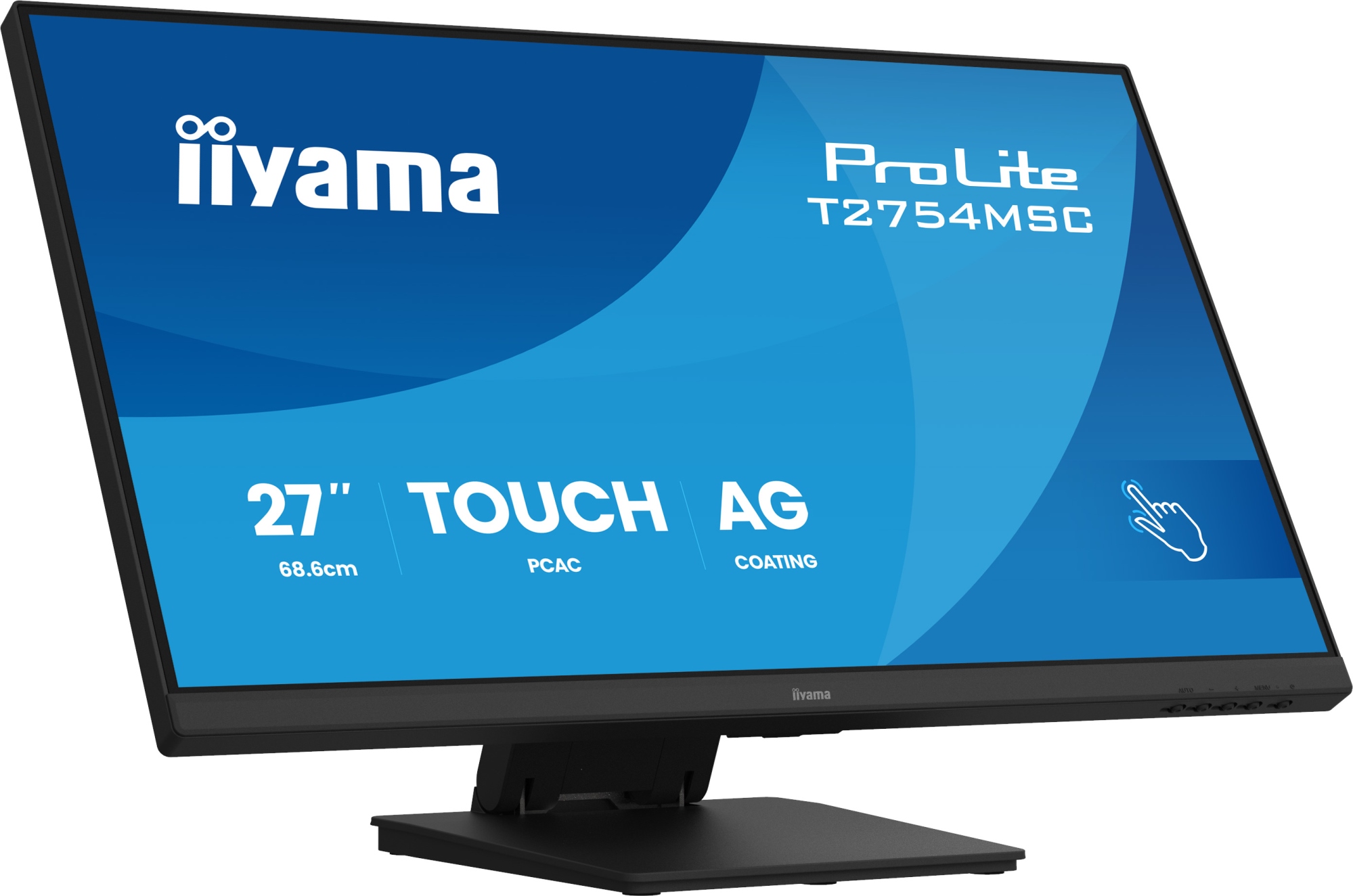 ProLite T2754MSC-B2AG pantalla para PC 68,6 cm (27") 1920 x 1080 Pixeles Full HD LED Pantalla táctil Multi-usuario Negro