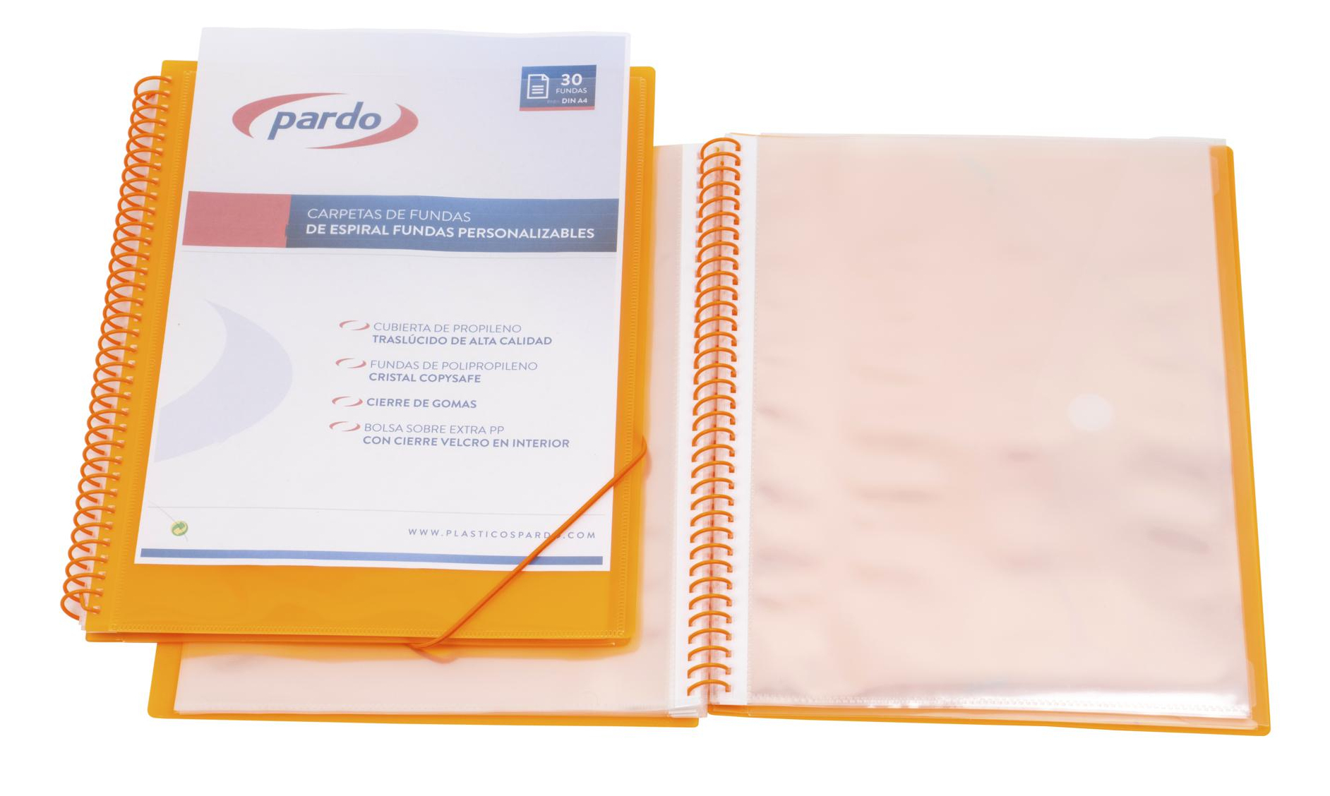 845009 carpeta Polipropileno (PP) Naranja A4