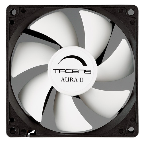 3AURAII9, Ventilador Ordenador 9 cm, Ultrasilencioso, Antipolvo, Negro