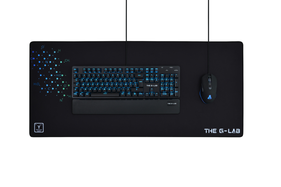 Pad Yttrium Negro Alfombrilla de ratón para juegos