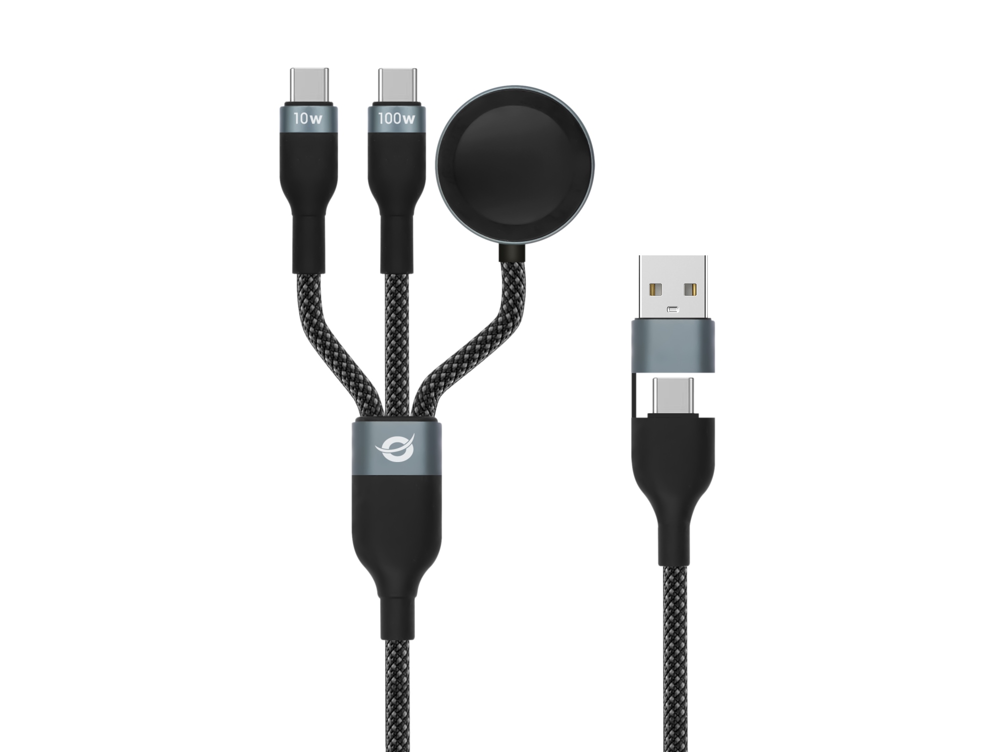 ETTA08B15 cable USB USB 2.0 1,5 m USB A 2 x USB C Negro