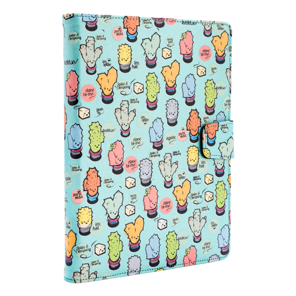 Funda Universal Rotatory 360º (9 - 10.1'') Cactoos Green metal
