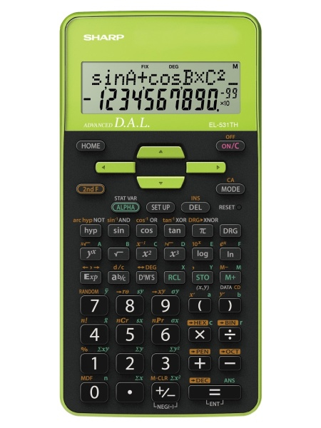 EL-531TH calculadora Bolsillo Calculadora científica Negro, Verde