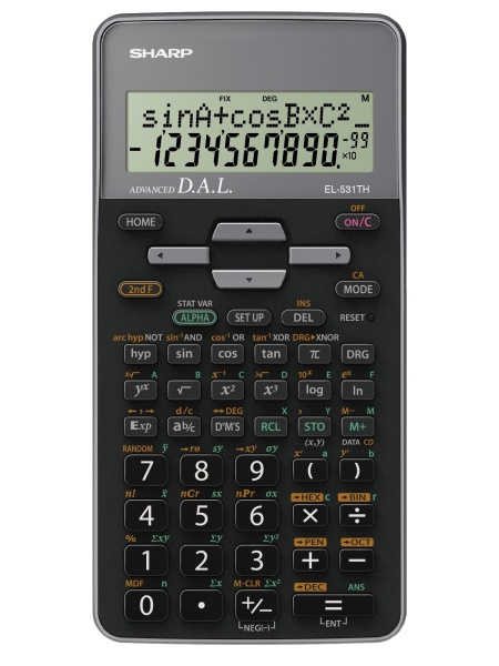 EL-531TH calculadora Bolsillo Calculadora científica Negro, Gris
