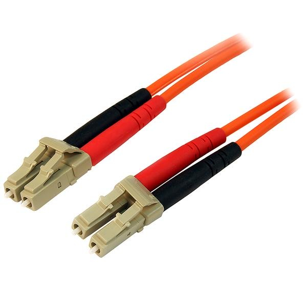Cable de Fibra Óptica Duplex Multimodo 50/125 LSZH de 1m LC - LC