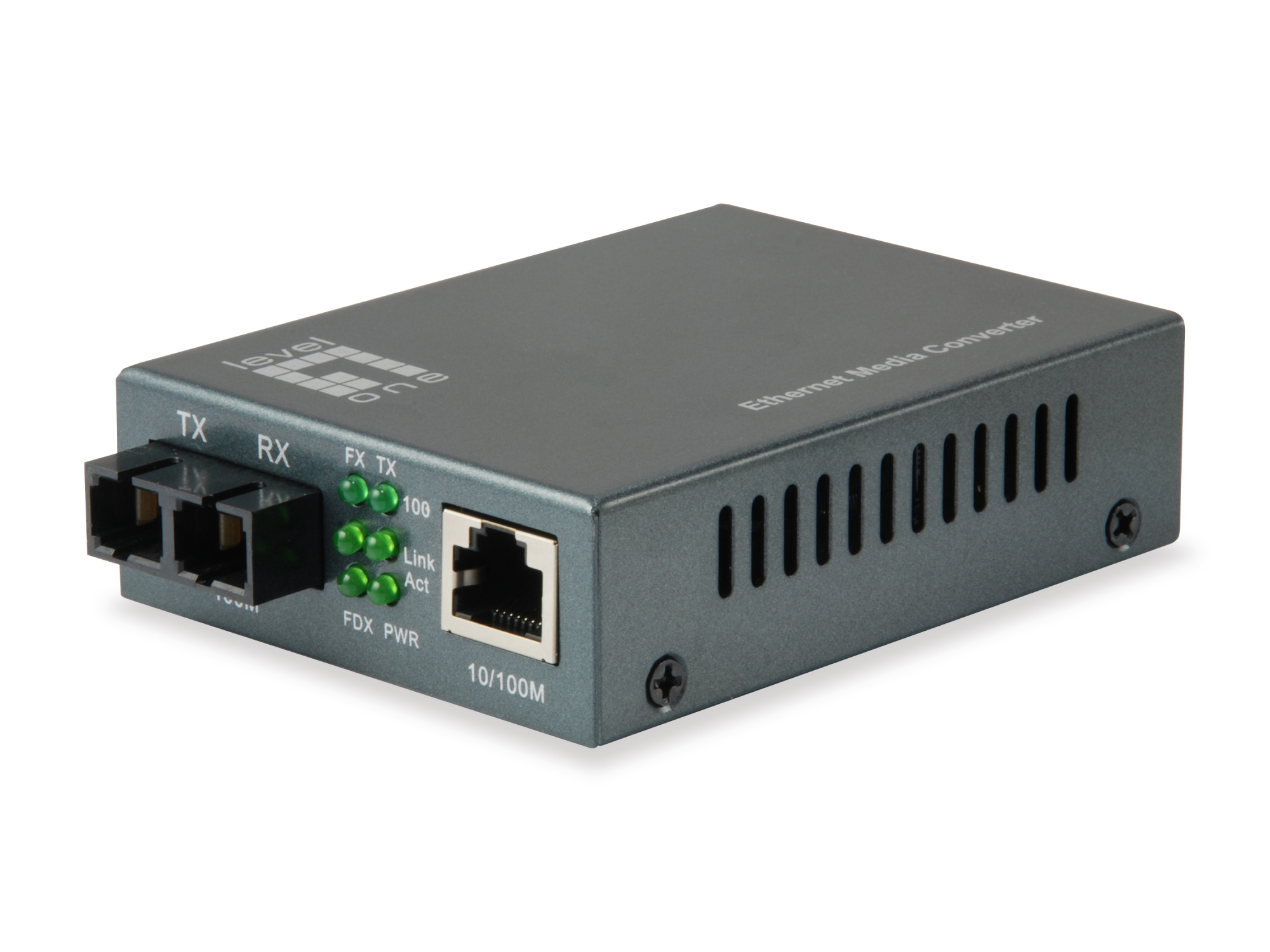 FVT-1104 convertidor de medio 100 Mbit/s 1310 nm Monomodo Negro