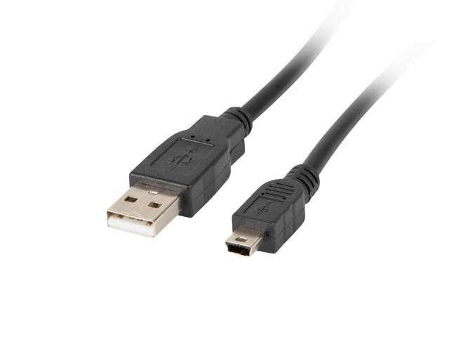 CA-USBK-10CC-0003-BK cable USB USB 2.0 0,3 m Mini-USB A USB A 0,48 Gbit/s Negro