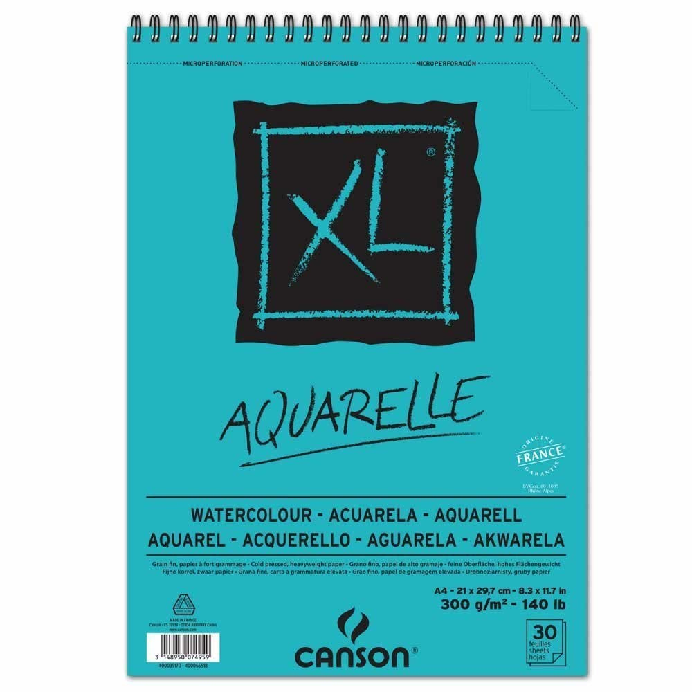 XL Aquarelle A4 cuaderno y block 30 hojas Azul