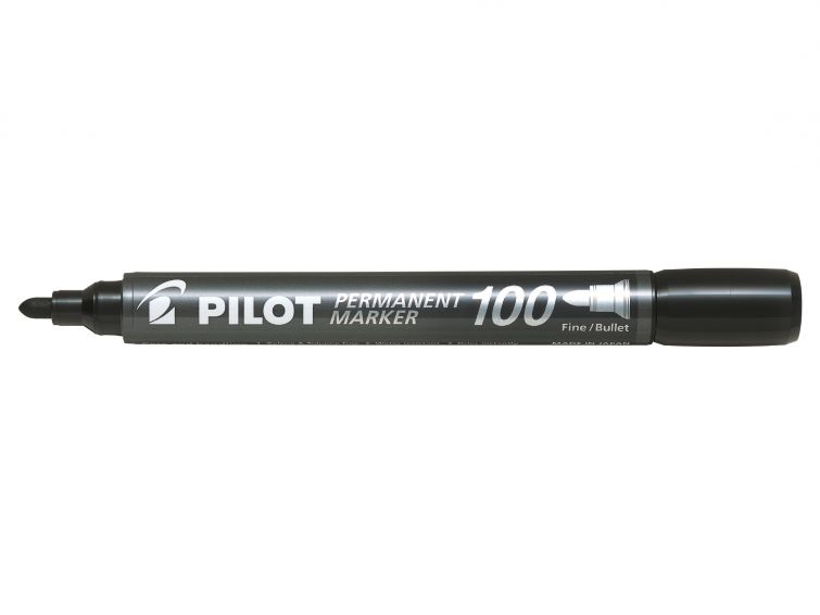 Permanent Marker 100 marcador 1 pieza(s) Punta fina Negro
