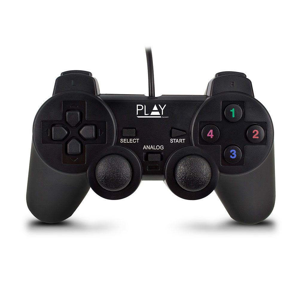 Play Negro USB 2.0 Gamepad Analógico/Digital PC