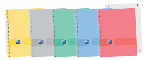 400149498 cuaderno y block A5 80 hojas Azul, Gris, Color menta, Rojo, Amarillo