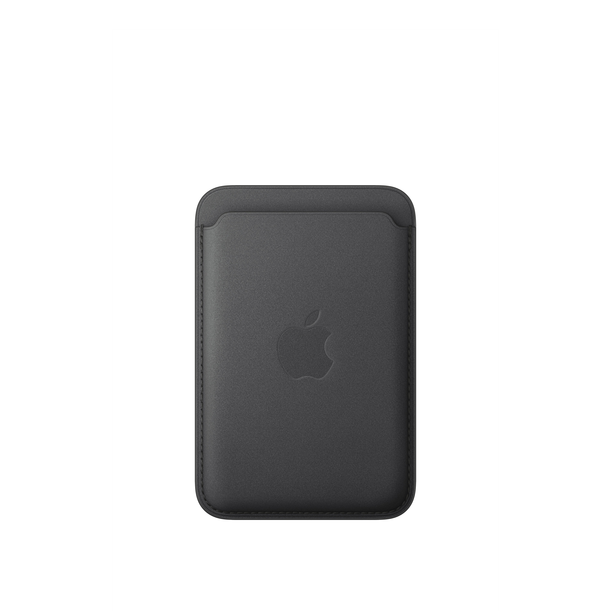 Cartera de trenzado fino con MagSafe para el iPhone - Negro