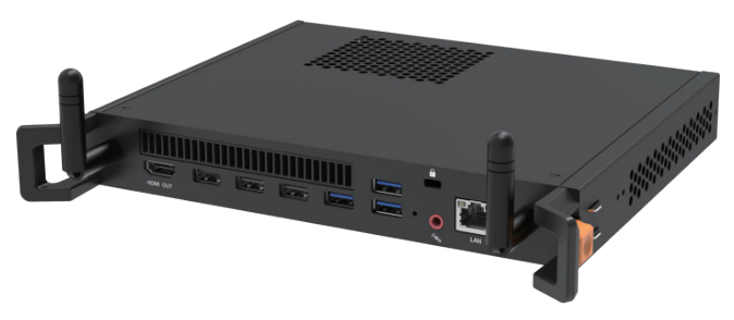 MT71E PCs/estación de trabajo Intel® Core i5 i5-12450H 12 GB DDR4-SDRAM 256 GB Windows 11 Pro Chasis montado en bastidor Mini PC Negro