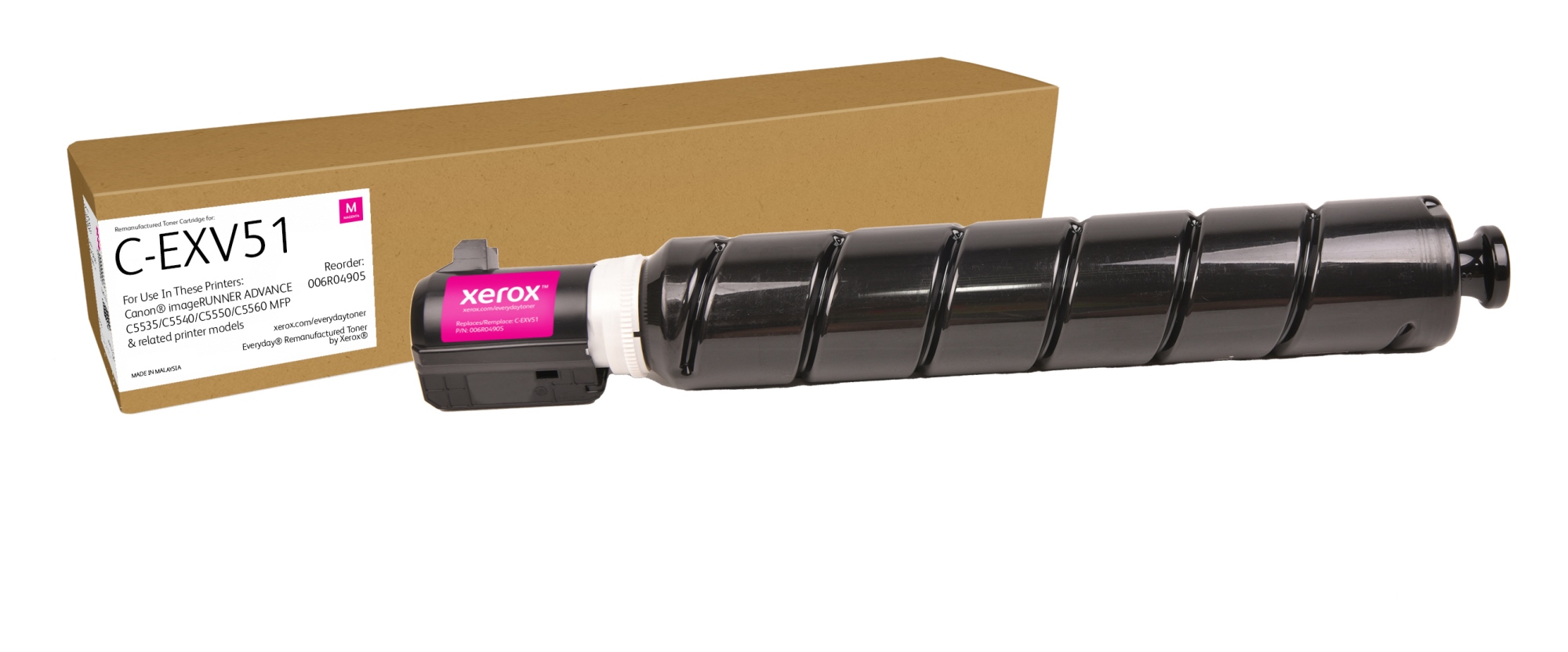 Remanufacturado Everyday Tóner Everyday Magenta remanufacturado de Xerox es compatible con Canon C-EXV51 (0483C002), Capacidad estándar