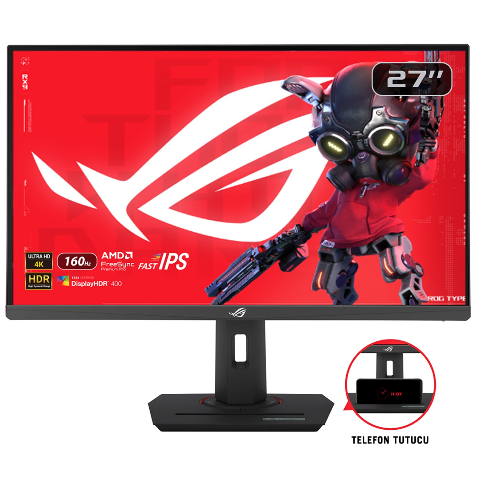 XG27UCS pantalla para PC 68,6 cm (27") 3840 x 2160 Pixeles 4K Ultra HD LCD Negro