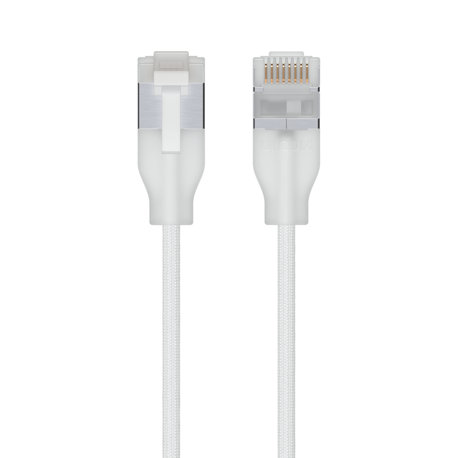 UACC-Cable-Patch-EL-C6A-3M-W cable de red Translúcido, Blanco Cat6a