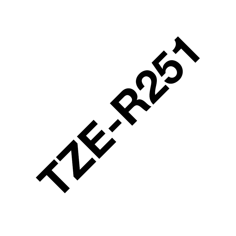 TZE-R251 cinta para impresora de etiquetas Negro sobre blanco